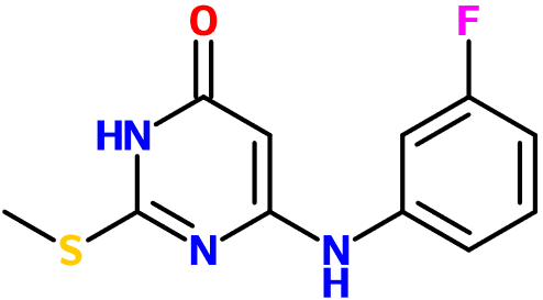(image for) MC080266 6-[(3-Fluorophenyl)amino]-2-(methylsulfanyl)-3,4-dihydropyrimidin-4-one
